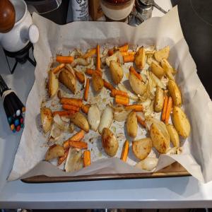 Roasted Carrots, Onions and Potatoes image