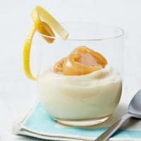 Vanilla Pudding with Layered Lemon Curd image