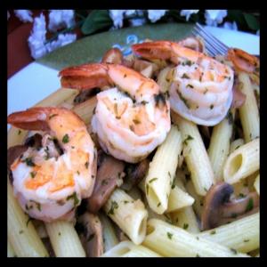 Penne With Shrimp and Mushrooms - on the Lighter Side image