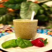 Berry Green Protein Smoothie_image