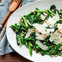 Spicy Broccoli Rabe with Parmesan and Pine Nuts image