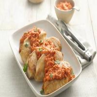 Pan-Fried Chicken with Romesco Sauce image