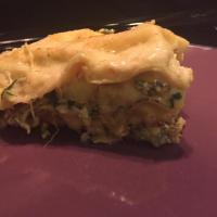 Mushroom Lasagna with Hot Sausage and Spinach image