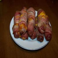 Bacon Wrapped Stuffed Weiners_image