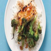 Soy-Maple Broiled Tofu with Broccoli image