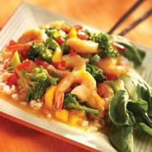 Mandarin Shrimp and Vegetable Stir Fry_image