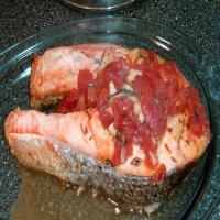 Baked Salmon Provencale image