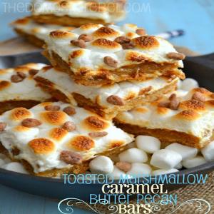 Toasted Marshmallow Caramel Butter Pecan Bars_image
