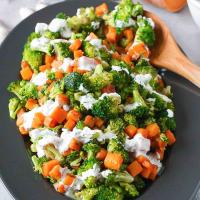 Garlic Ranch Sautéed Broccoli and Sweet Potatoes_image