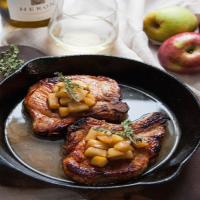 Cider Brined Pork Chops with Sauteed Apples Recipe - (4.7/5)_image