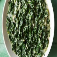 Creamed Coconut Spinach image