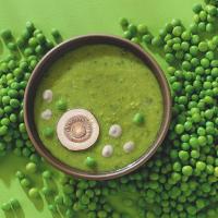 Pea Soup with Mushroom Cream Sauce_image