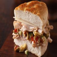 Turkey and Vegetable Focaccia Sandwich_image