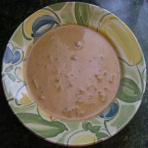 Cheesy Tomato Soup With Potatoes_image