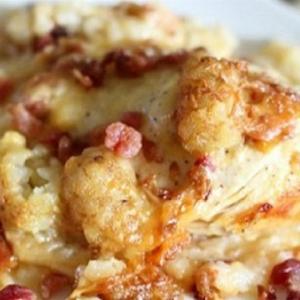 Slow Cooker Chicken Casserole with Bacon, Tater Tots®, and Cheese image