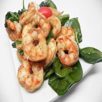 Sauteed Shrimp with Spinach image
