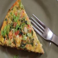Spicy Corn Frittata with Tomatoes and Scallions image