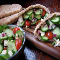Greek Salad Pita Sandwiches image