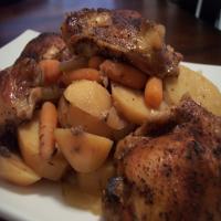 Braised Chicken Thighs With Carrots and Potatoes image