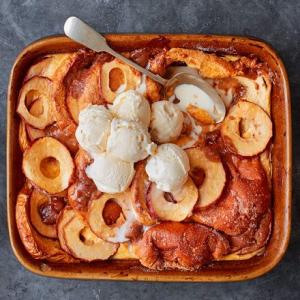 Toffee apple bread & butter pudding_image