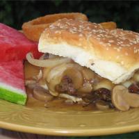 Mushroom and Swiss Burger image