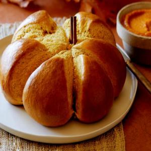 Pumpkin-Shaped Pumpkin Bread image