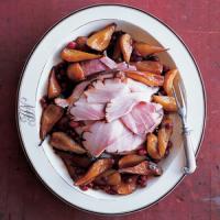 Honeyed Ham with Pears and Cranberries_image