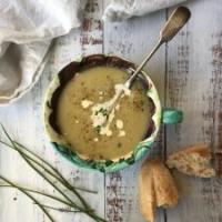 Leek and Potato Soup with Fresh Chives_image