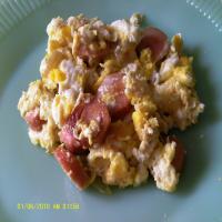 Dees Hot Dog and Scrambled Eggs image