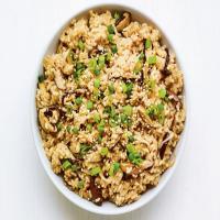 Rice with Shiitake Mushrooms and Sprouts image