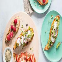 Sweet Potato Toasts with Toppings Recipe image