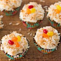 Lemon Frosted Carrot Cake Cupcakes image
