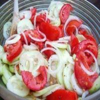 Marinated Cucumber, Onion, Tomatoe Salad_image