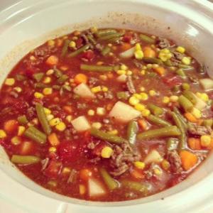 Ground Beef & Vegetable Soup image
