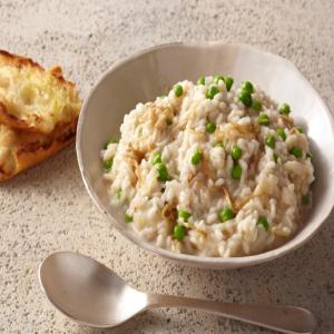 Risotto Bianco with Enoki and Fresh Peas image