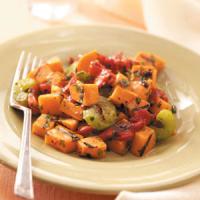 Grilled Sweet Potato and Red Pepper Salad image