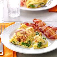 Asparagus Cream Cheese Omelet image