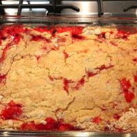 Rhubarb and Strawberry Dump Cake image