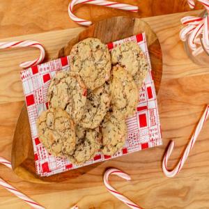 Dark Chocolate Chunk and Candy Cane Cookies image