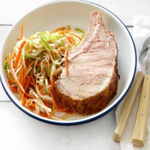 Grilled Rack of Pork With Cabbage image