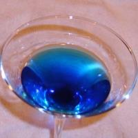 Beautiful Blue Vodka Martini_image