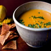 Carrot-Tahini Soup With Coriander, Turmeric and Lemon image