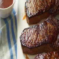 New York Strip Steaks with Red-Wine Sauce image