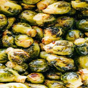 Easy Oven Roasted Brussels Sprouts with Honey Balsamic Glaze!_image