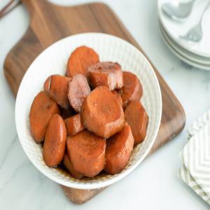 Glazed Sweet Potatoes With Brown Sugar_image