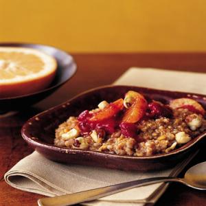 Multigrain Hot Cereal with Cranberries and Oranges image