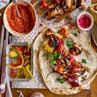 Turkish kebabs with tomato chilli sauce_image