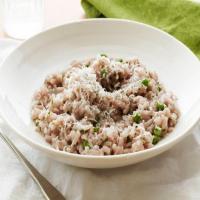 Red Wine Risotto with Peas_image