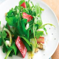 Rhubarb Salad with Goat Cheese_image