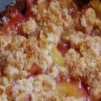 Cranberry Peach Cobbler Crisp_image